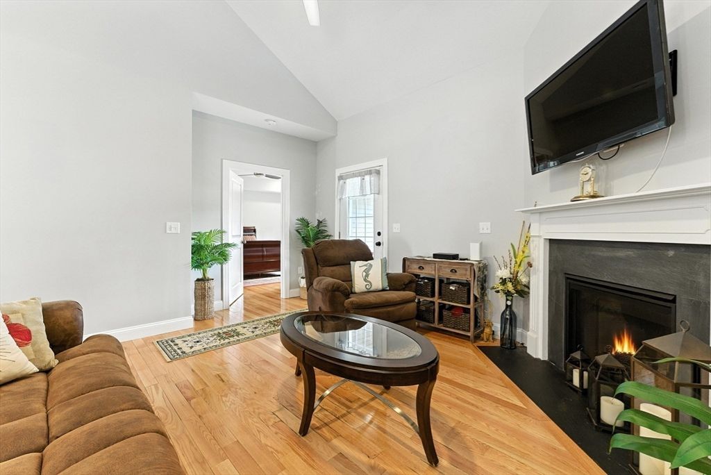 Fireplace, Interior, Living room, Wood Texture Flooring