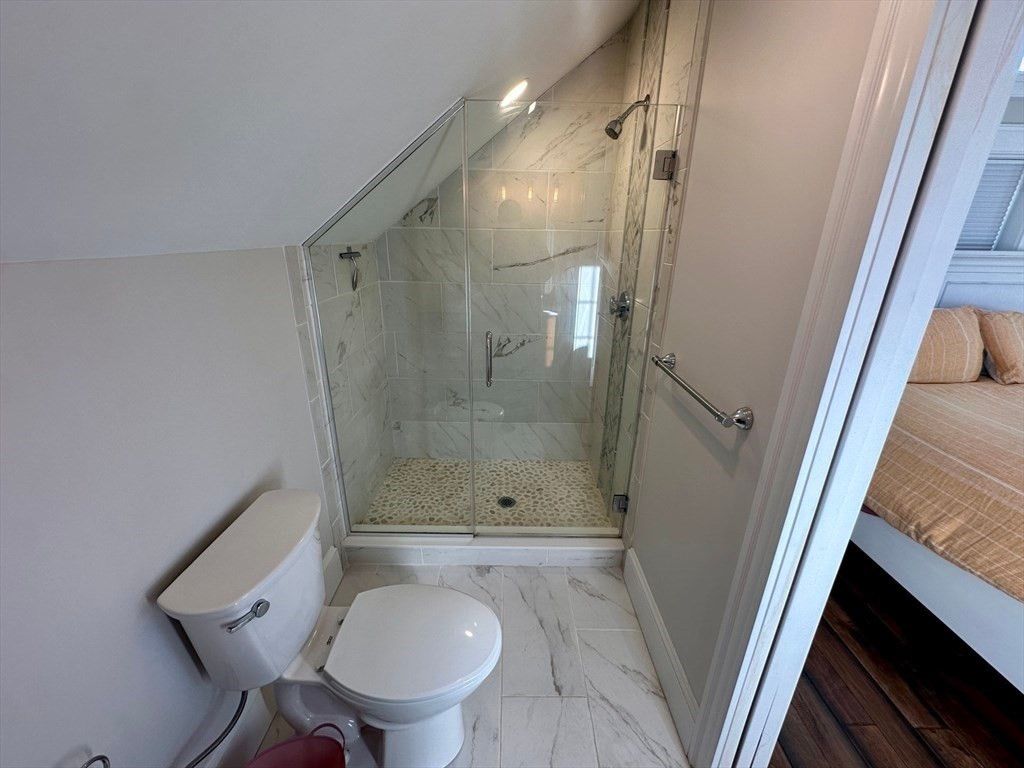 Bathroom, Glass Shower, Interior, Marble, Marble Walls