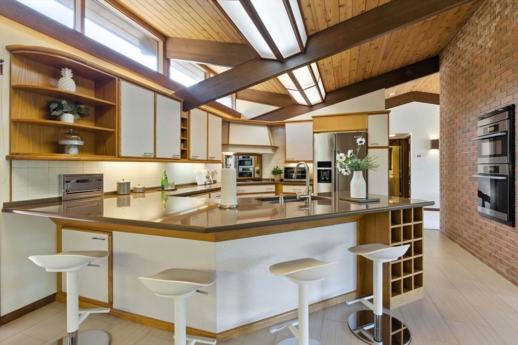 Interior, Kitchen, Stainless Steel Appliances, Stone Walls, Wooden Beams, Wooden Ceilings