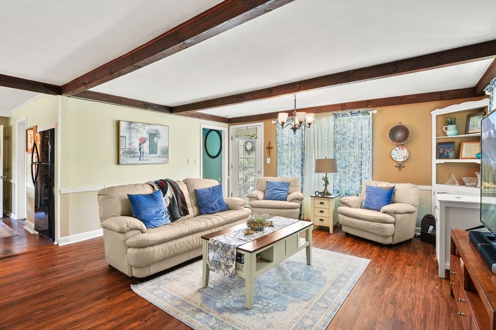 Interior, Living room, Wooden Beams, Wood Texture Flooring