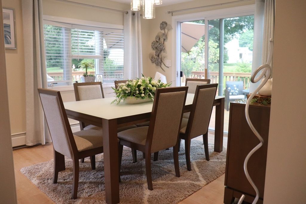 Dining room, Interior, Wood Texture Flooring