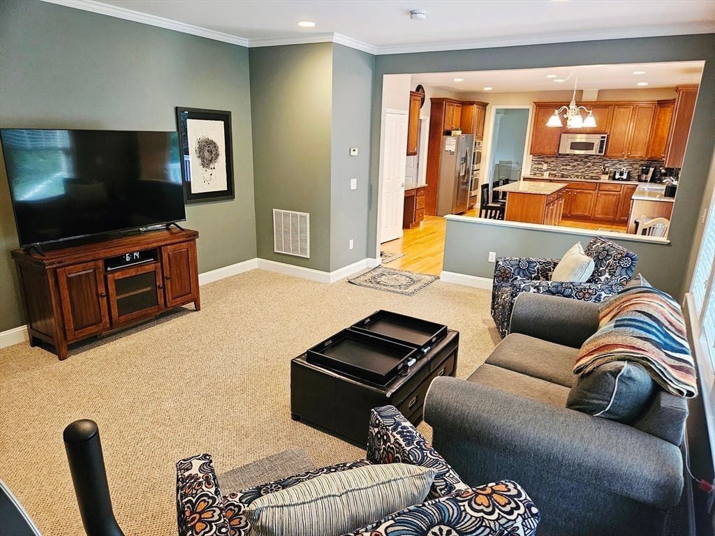 Interior, Kitchen, Living room, Pendant Lights, Recessed Lighting, Stainless Steel Appliances, Wood Texture Flooring