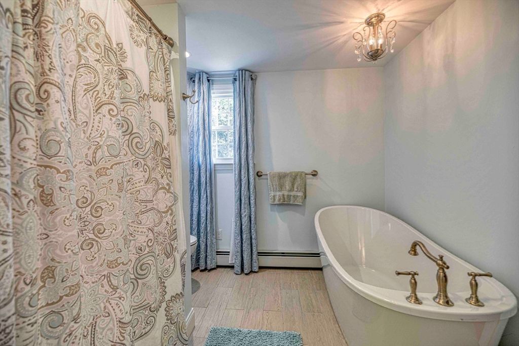 Bathroom, Free Standing Baths, Interior, Wood Texture Flooring