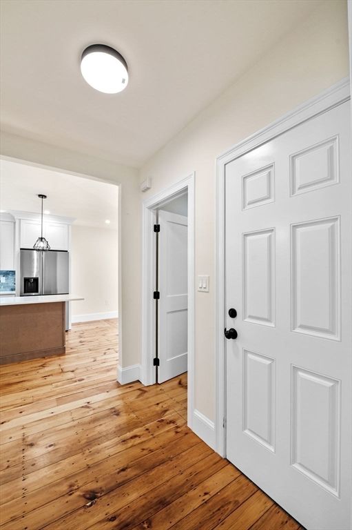 Interior, Kitchen, Pendant Lights, Wood Texture Flooring