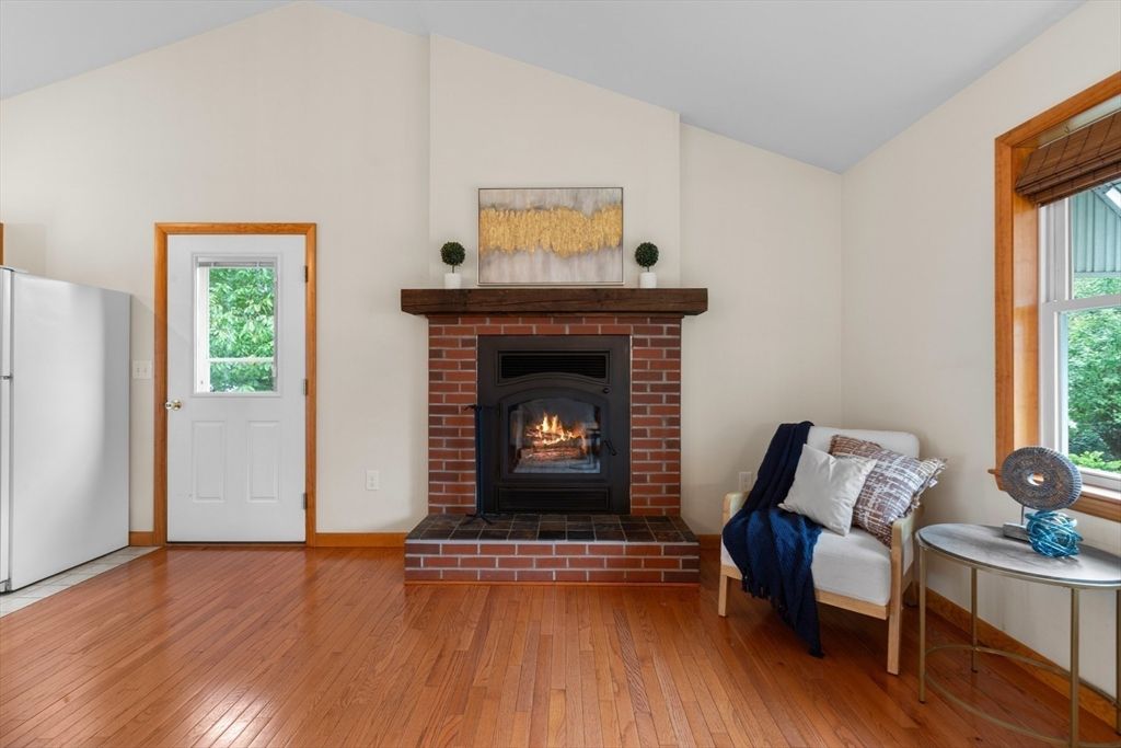 Fireplace, Interior, Wood Texture Flooring