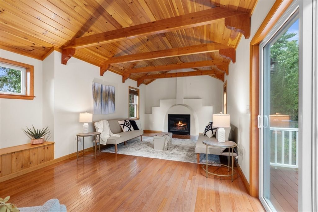 Fireplace, Interior, Living room, Wooden Beams, Wooden Ceilings, Wood Texture Flooring