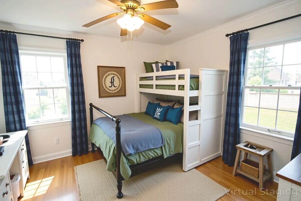 Bedroom, Interior, Wood Texture Flooring