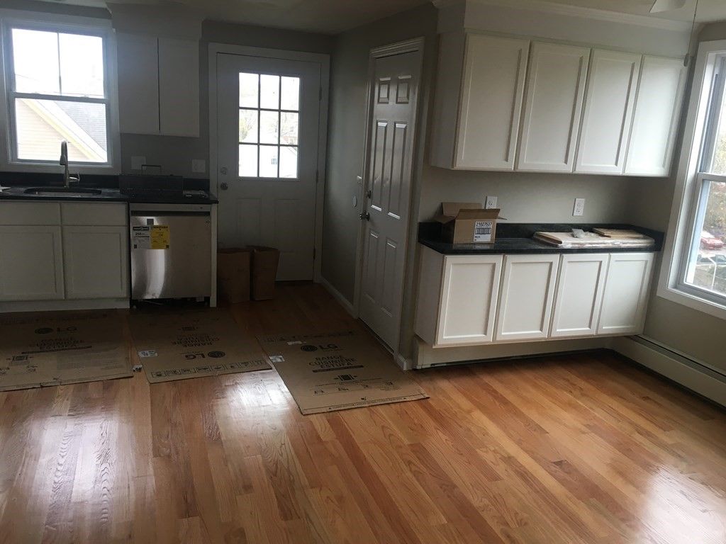 Interior, Kitchen, Wood Texture Flooring
