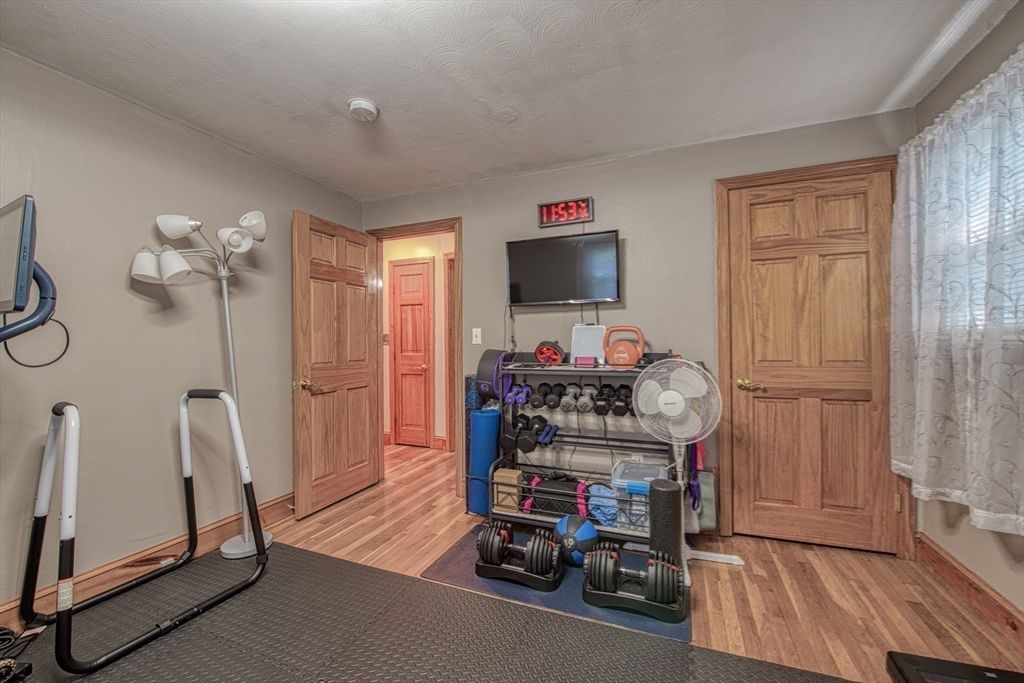 Fitness Equipment, Interior, Wood Texture Flooring