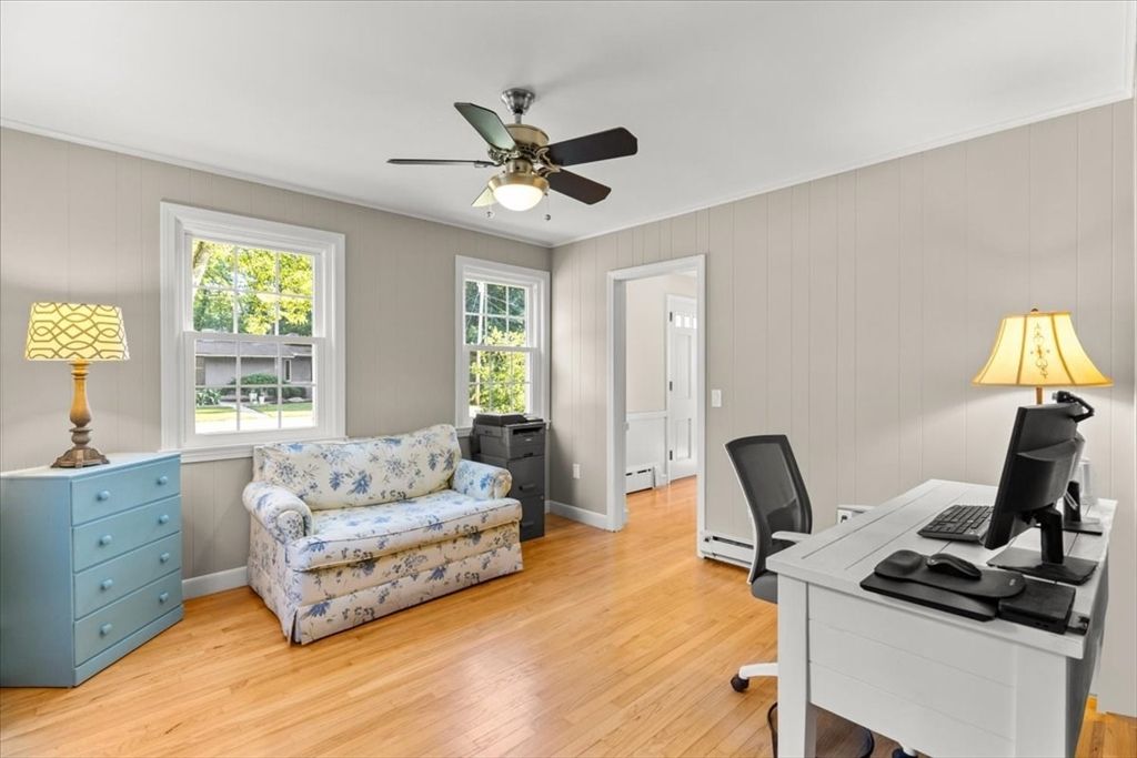 Home Office, Interior, Wood Texture Flooring