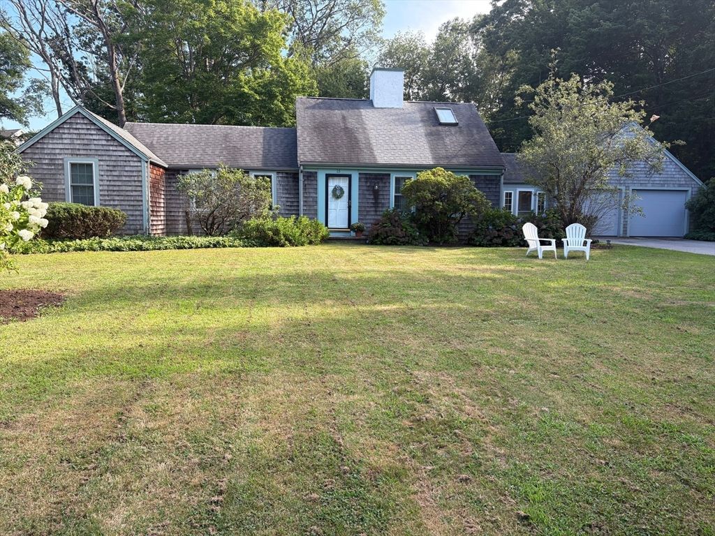Backyard, Detached Garage, Exterior, Facade, Cape Cod