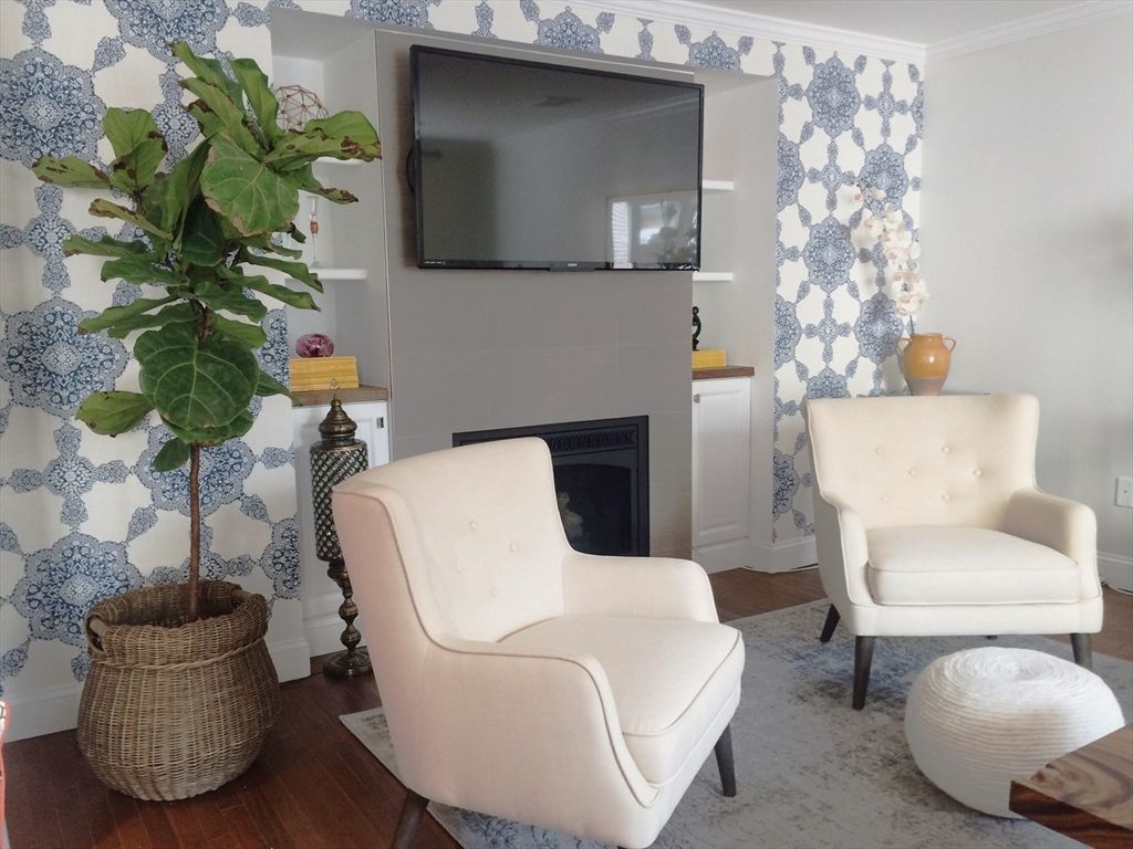 Fireplace, Interior, Wood Texture Flooring