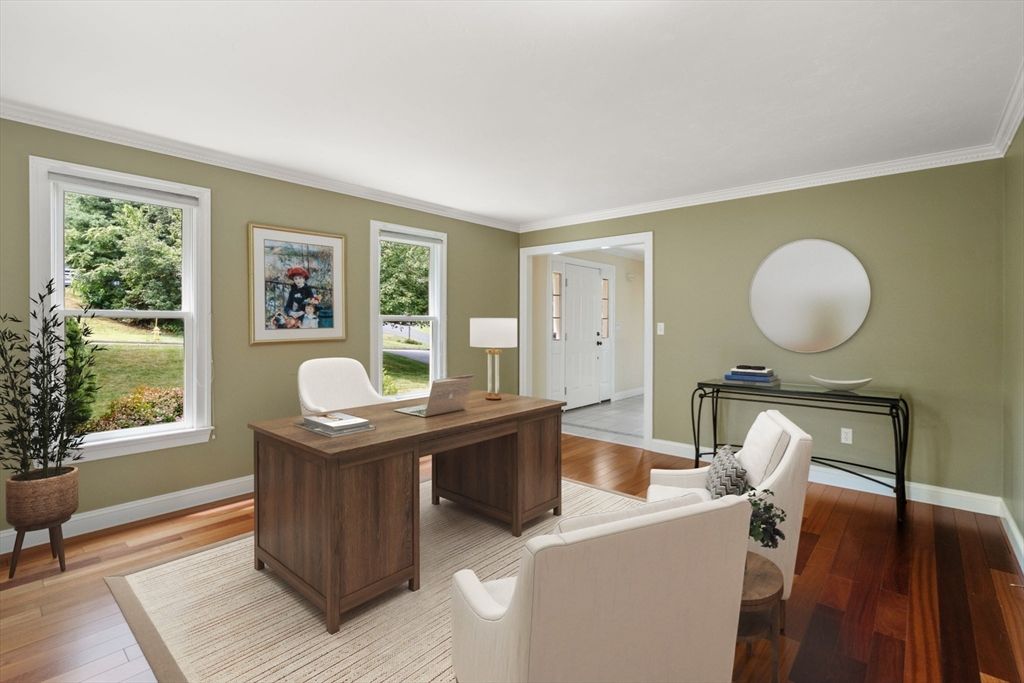 Home Office, Interior, Wood Texture Flooring