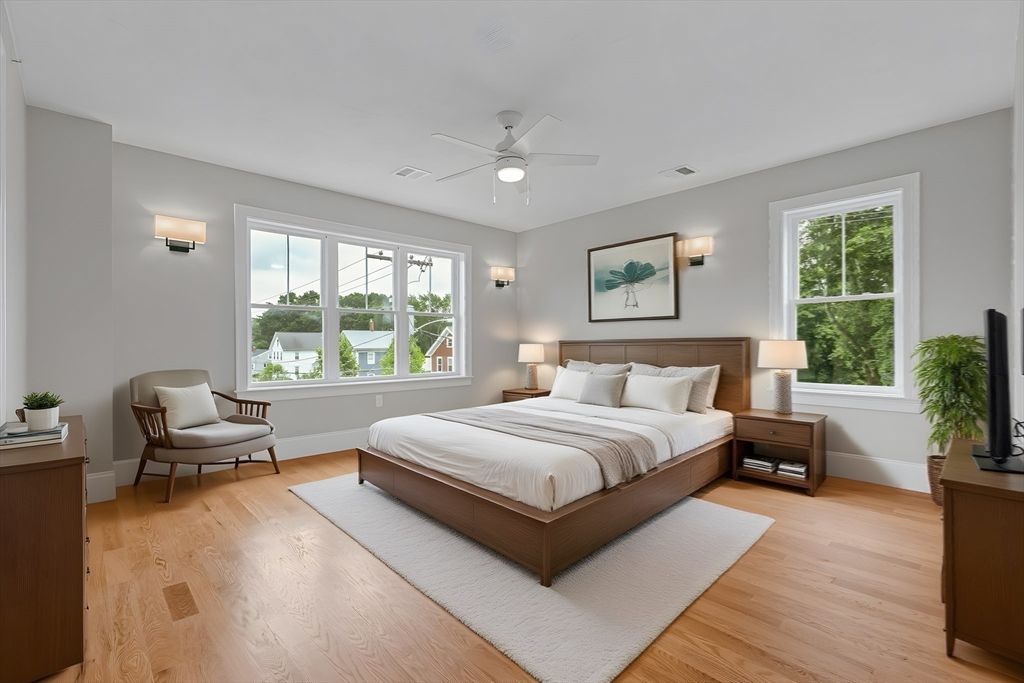Bedroom, Interior, Wood Texture Flooring