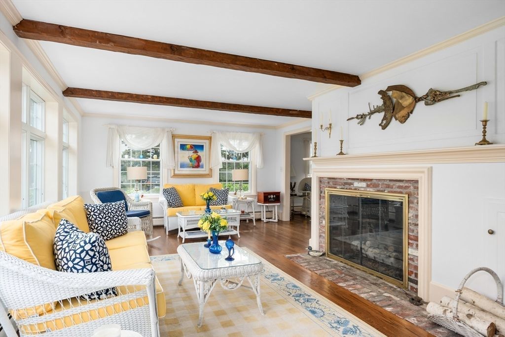 Dining room, Fireplace, Interior, Living room, Wood Texture Flooring