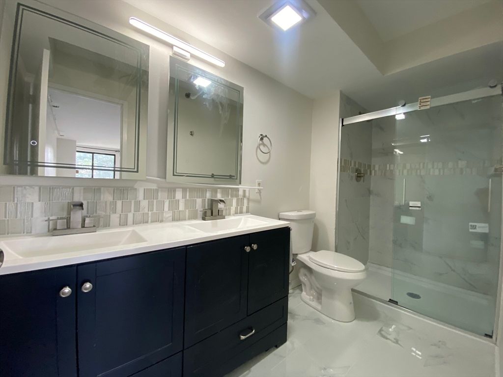 Bathroom, Glass Shower, Interior, Marble, Marble Walls