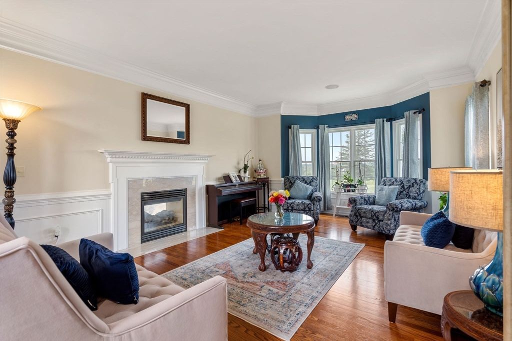 Fireplace, Interior, Living room, Piano, Wood Texture Flooring
