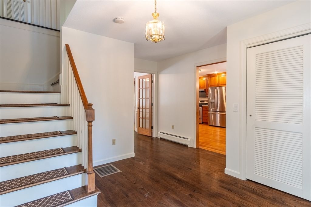 Interior, Kitchen, Pendant Lights, Stainless Steel Appliances, Wood Texture Flooring