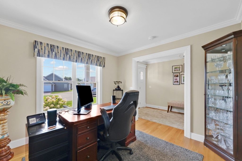 Home Office, Interior, Wood Texture Flooring