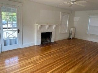 Empty room, Fireplace, Interior, Wood Texture Flooring