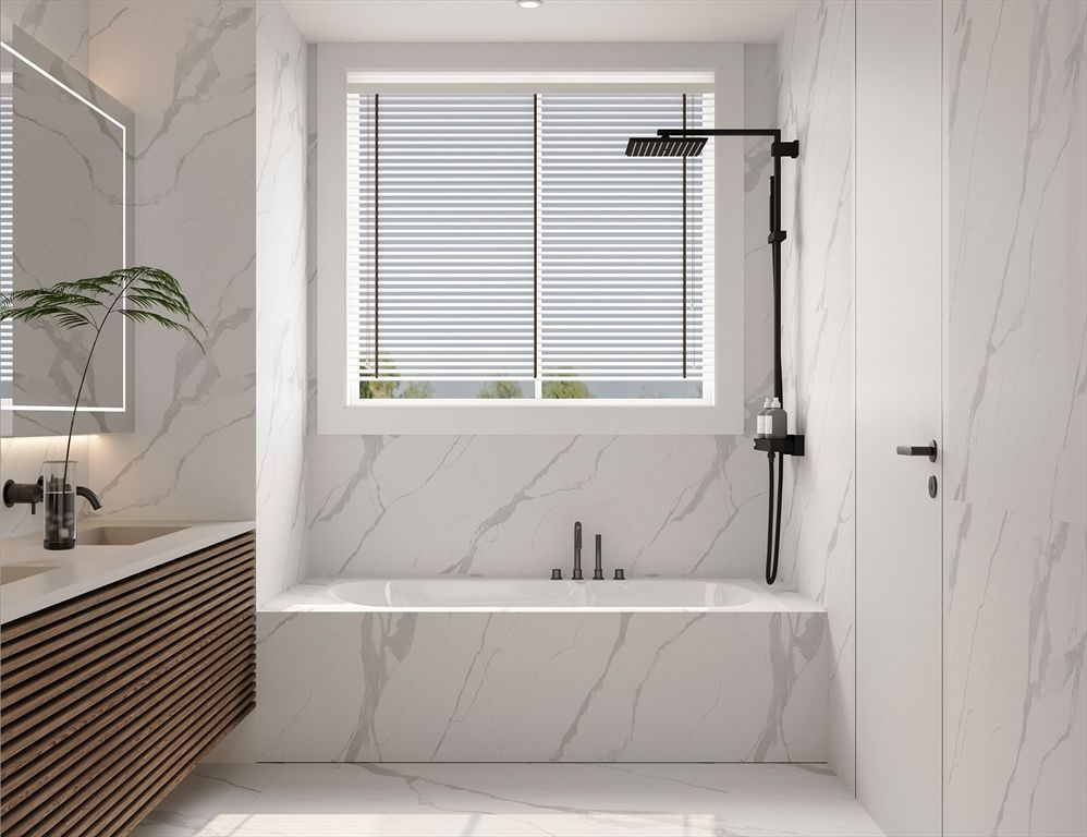 Bathroom, Interior, Marble, Marble Walls