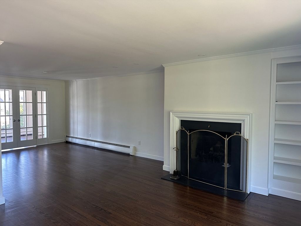 Empty room, Fireplace, Interior, Wood Texture Flooring