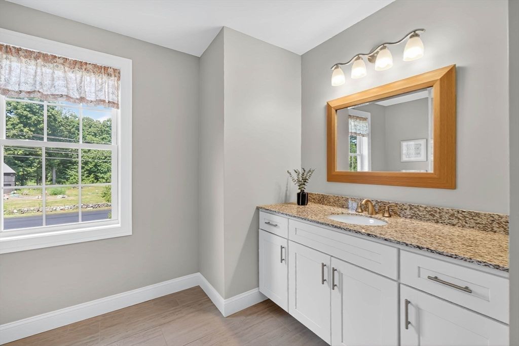 Bathroom, Dual Sink Vanities, Interior, Wood Texture Flooring