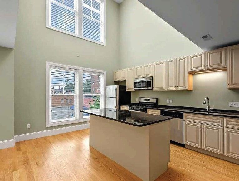 Interior, Kitchen, Wood Texture Flooring