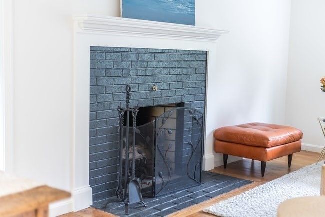Fireplace, Interior, Wood Texture Flooring