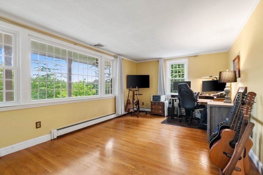 Home Office, Interior, Wood Texture Flooring