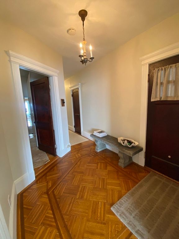 Chandelier, Interior, Wood Texture Flooring