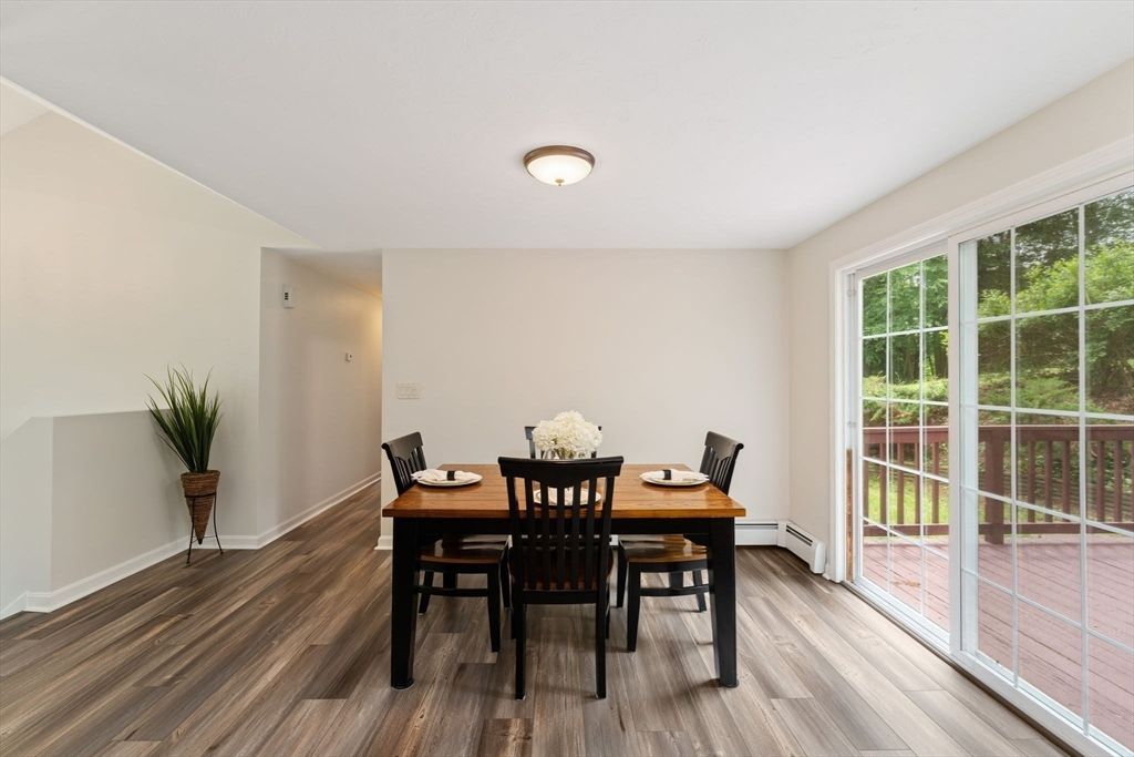 Dining room, Interior, Wood Texture Flooring