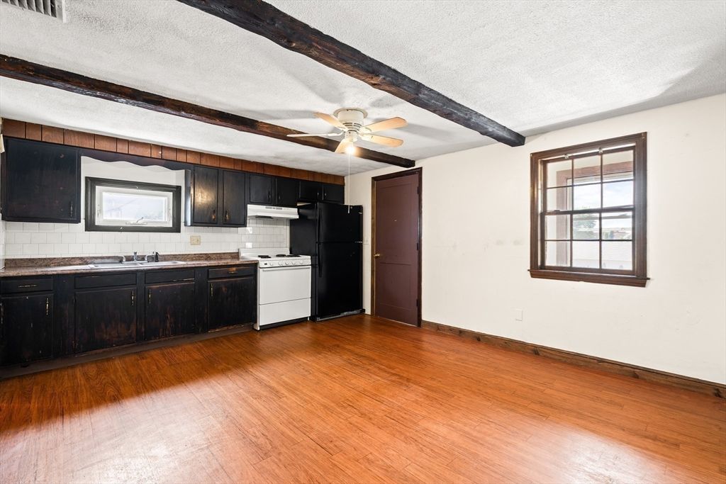 Interior, Kitchen, Wooden Beams, Wood Texture Flooring