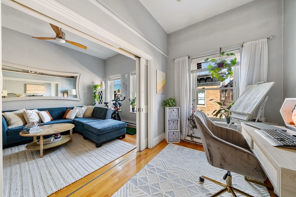 Home Office, Interior, Wood Texture Flooring