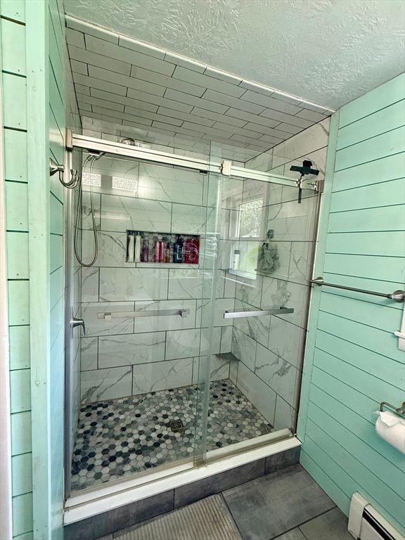 Bathroom, Glass Shower, Interior, Marble Walls