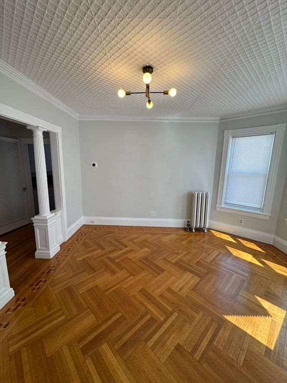 Empty room, Interior, Wood Texture Flooring