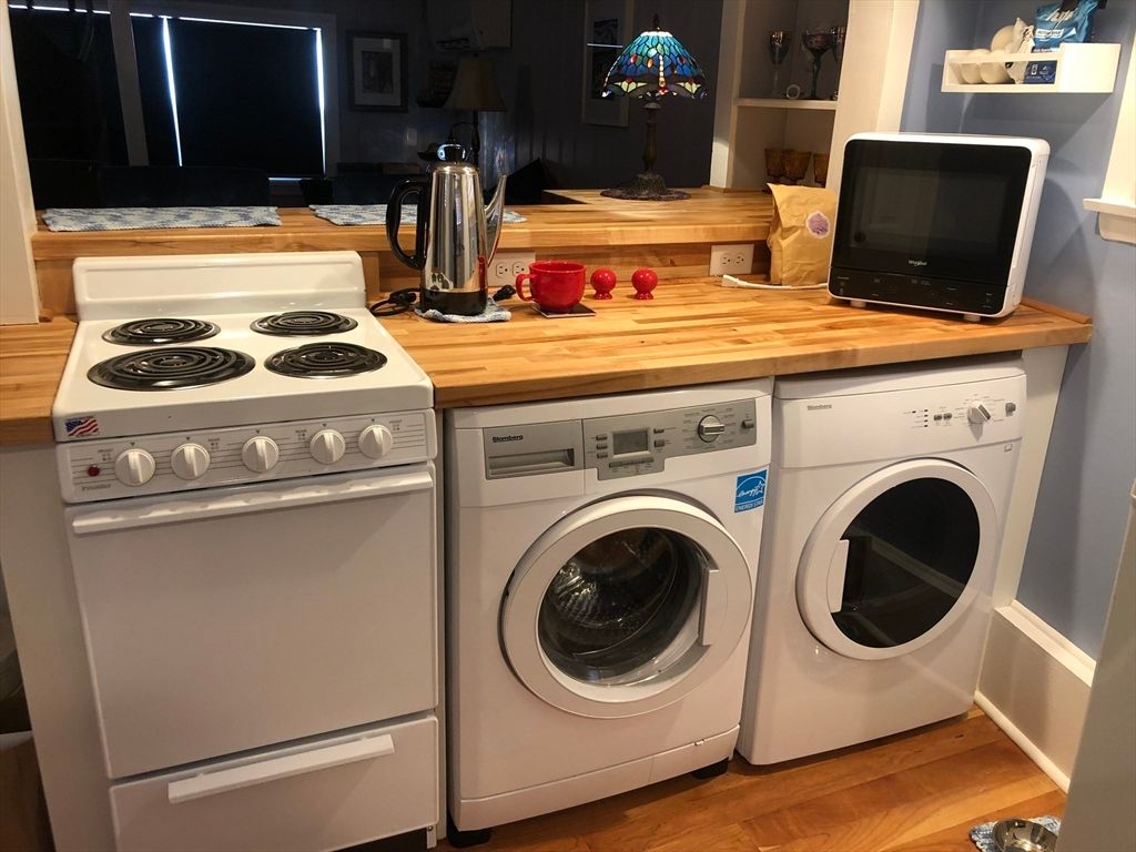 Interior, Kitchen, Washer, Wood Texture Flooring