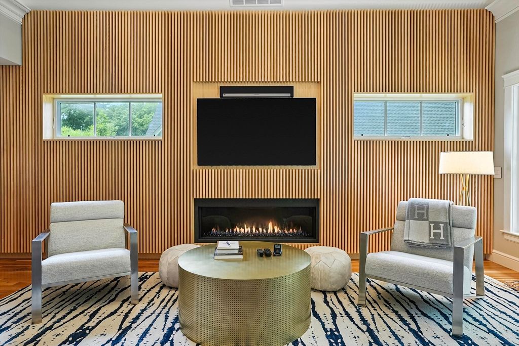 Fireplace, Interior, Wood Texture Flooring