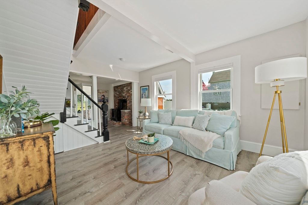 Interior, Living room, Stone Walls, Wood Texture Flooring