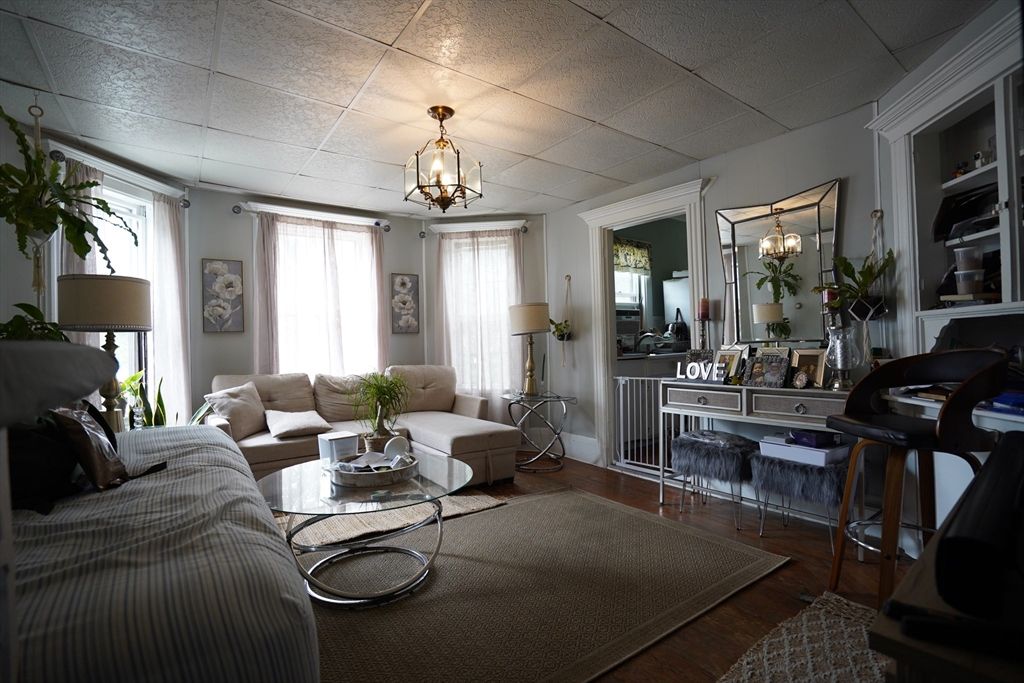 Chandelier, Interior, Living room, Wood Texture Flooring