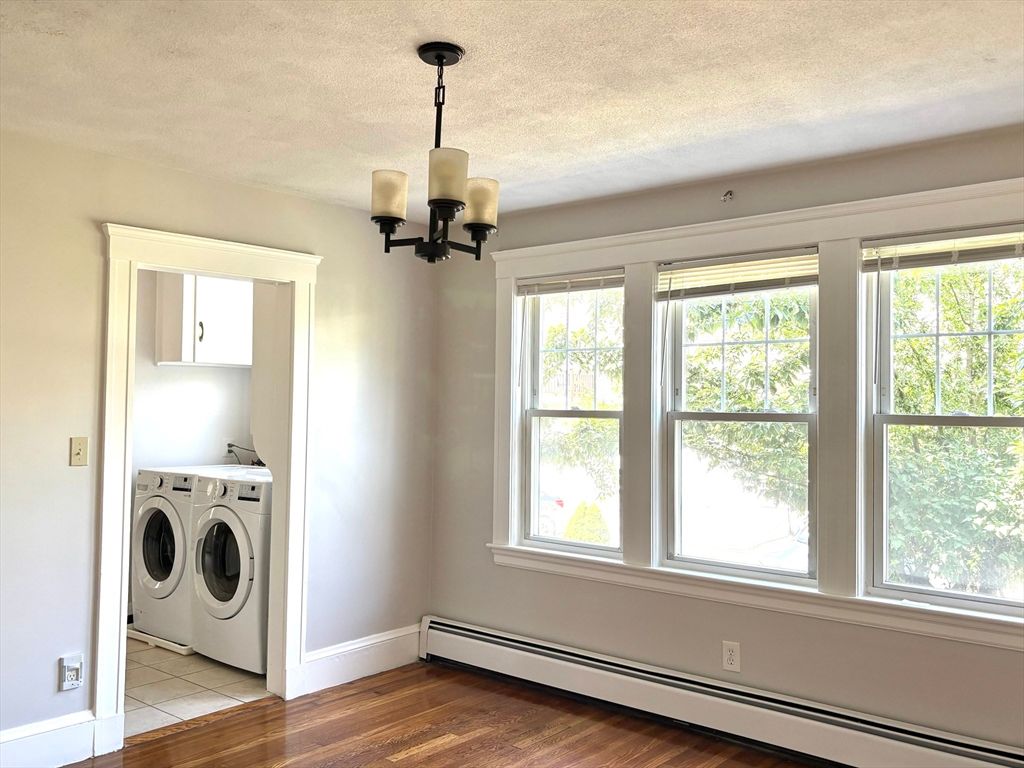 Interior, Pendant Lights, Washer, Wood Texture Flooring