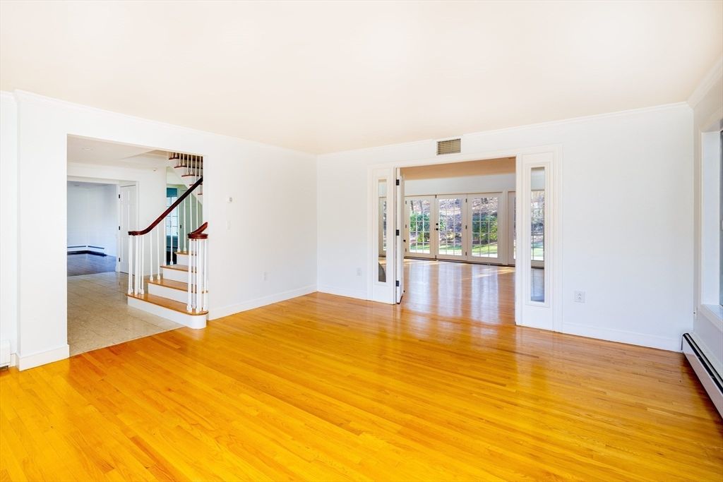 Empty room, Interior, Wood Texture Flooring