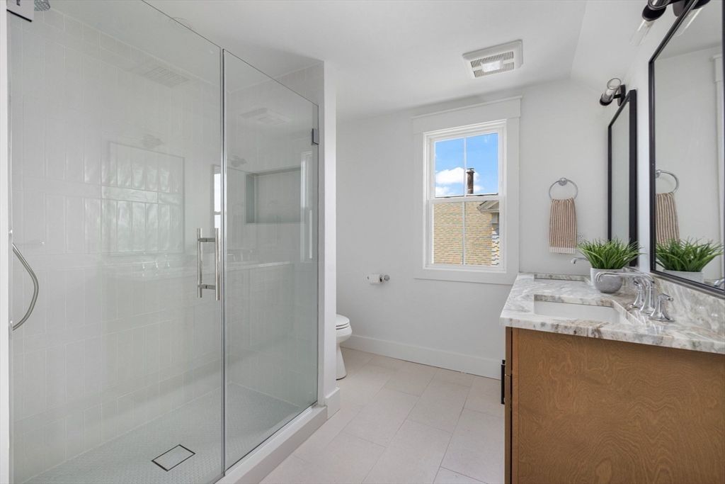 Bathroom, Dual Sink Vanities, Glass Shower, Interior