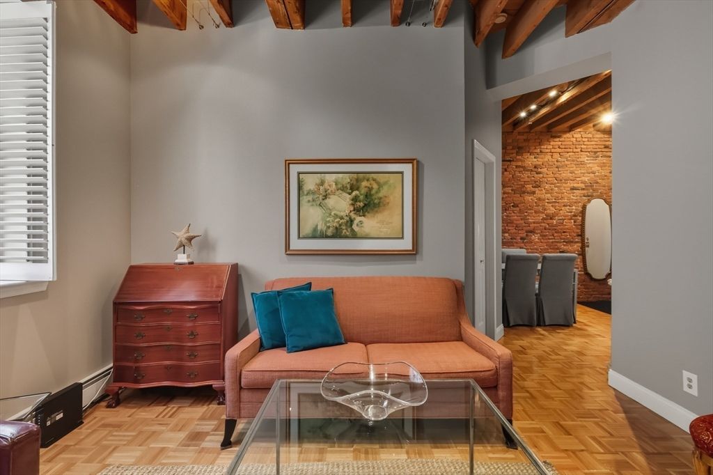 Interior, Living room, Stone Walls, Wood Texture Flooring