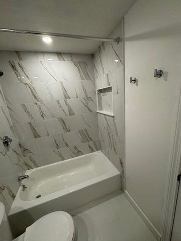 Bathroom, Interior, Marble Walls, Recessed Lighting