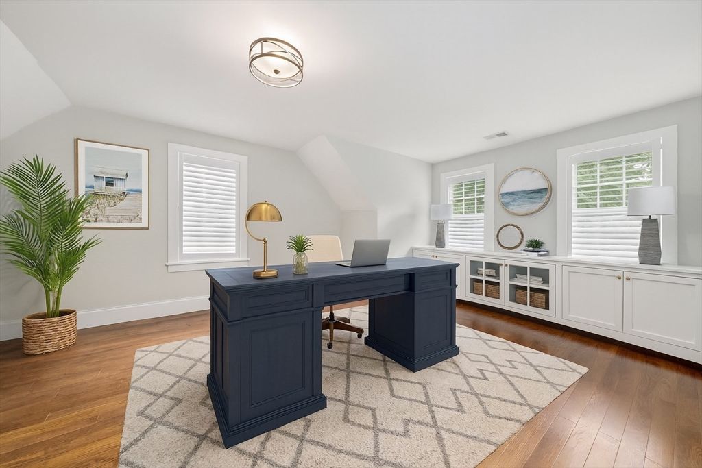 Home Office, Interior, Wood Texture Flooring