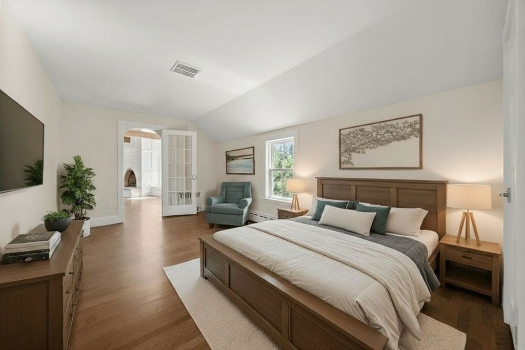 Bedroom, Interior, Wood Texture Flooring