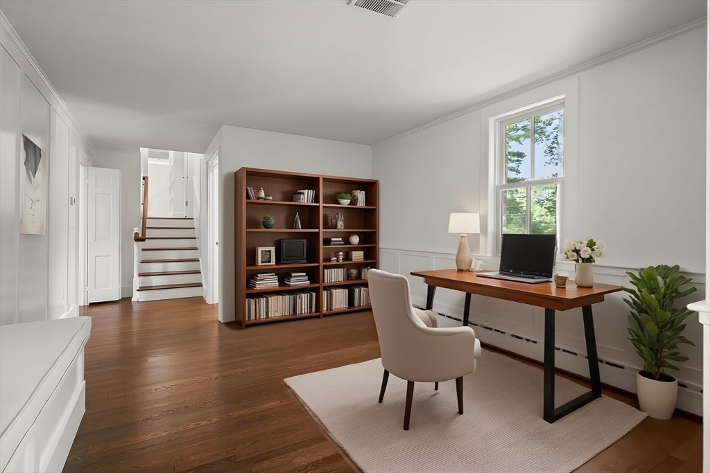Home Office, Interior, Wood Texture Flooring
