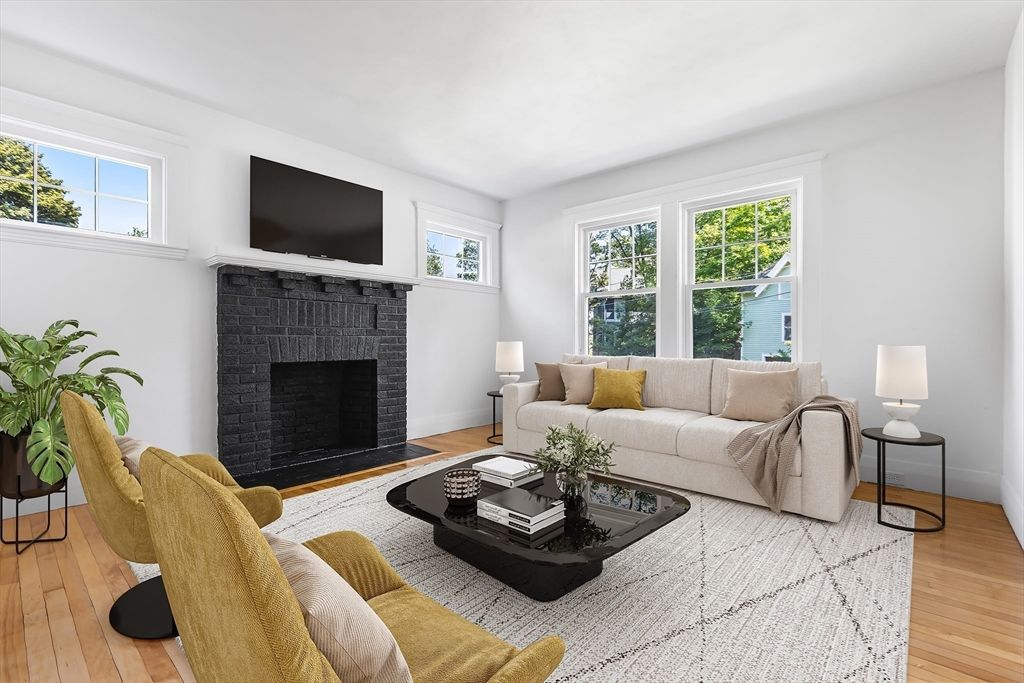 Fireplace, Interior, Living room, Wood Texture Flooring