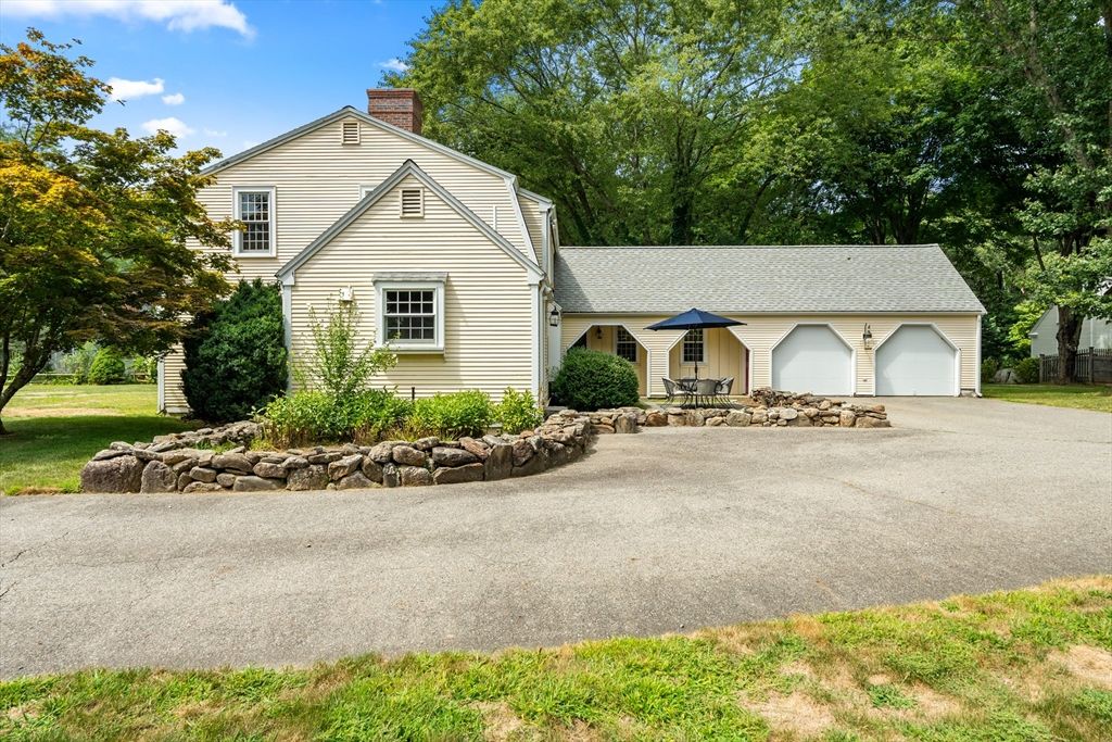 Attached, Backyard, Exterior, Facade, Farmhouse